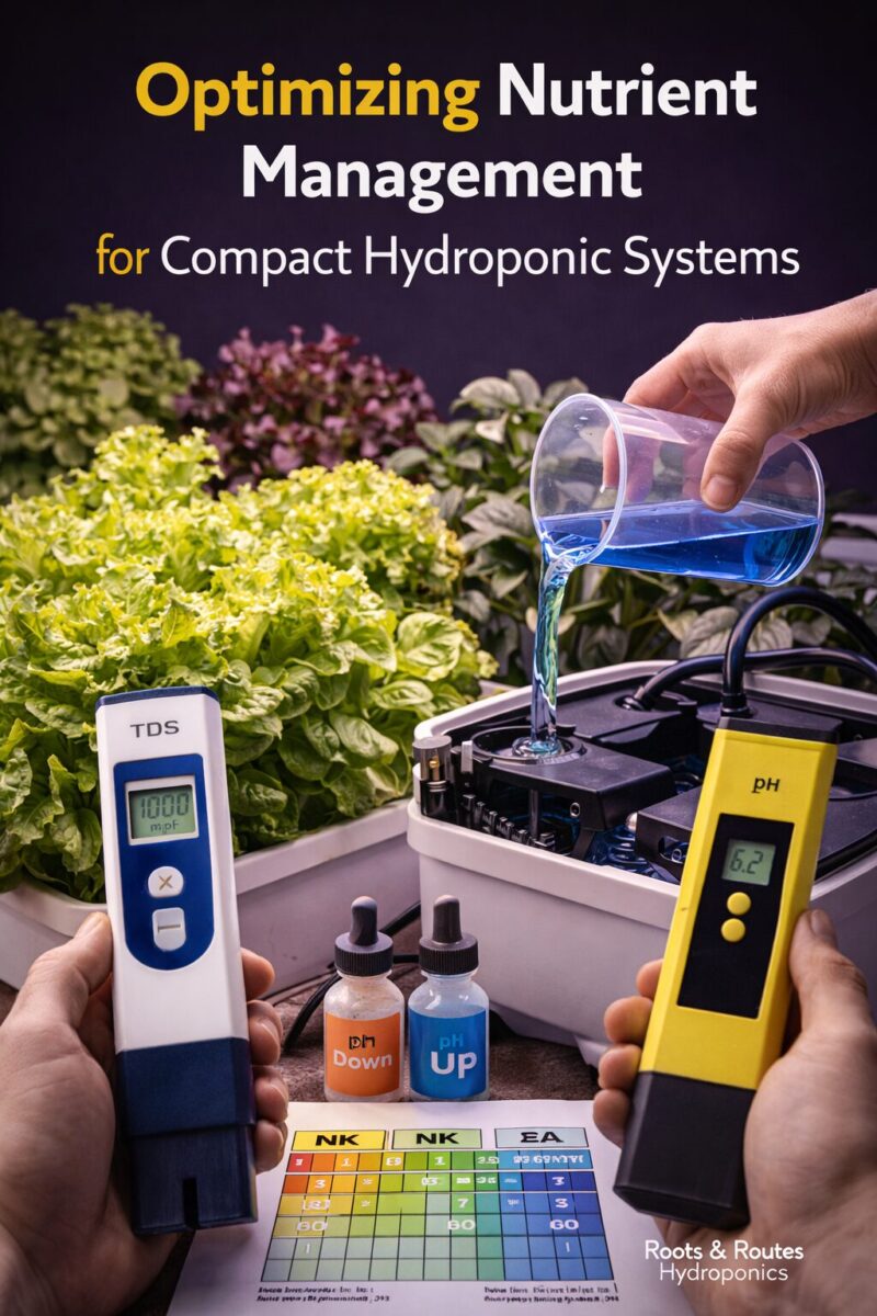 Optimizing Nutrient Management for Compact Hydroponic Systems