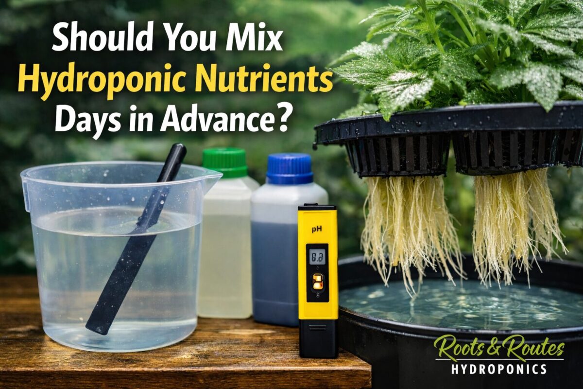 Should You Mix Hydroponic Nutrients Days in Advance?