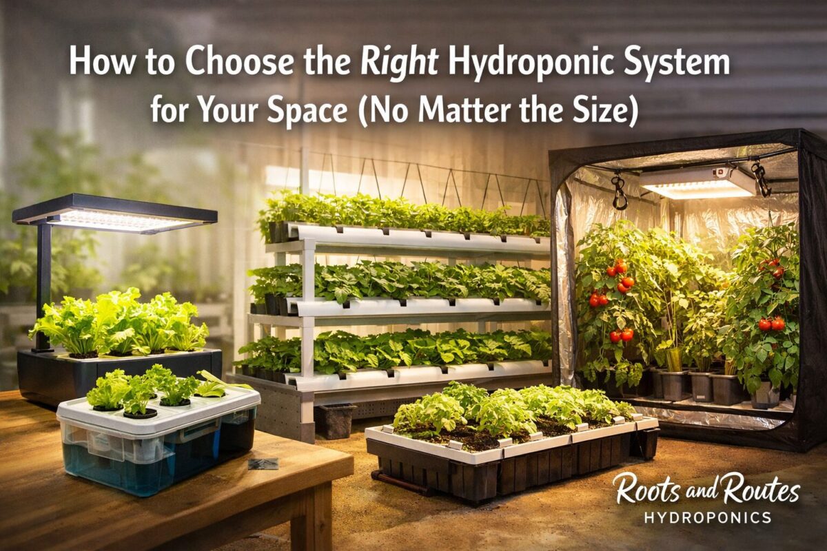 How to Choose the Right Hydroponic System for Your Space (No Matter the Size)