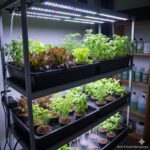 Hydroponic plants growing slowly